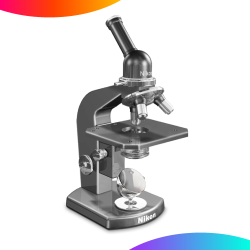 G Мікроскоп. Монокулярний мікроскоп з трьома об'єктивами та конденсором Аббе.